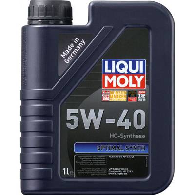 НС-синтетическое моторное масло Liqui Moly Optimal Synth 5W-40 (1 л)