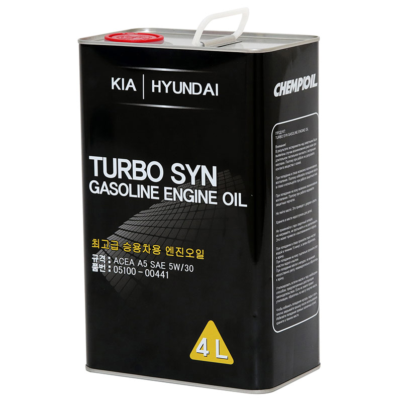 Kia Hyundai TURBO SYN 5W-30 4 л. by CHEMPIOIL моторное масло 5W30 0510000441 metal 4 л.