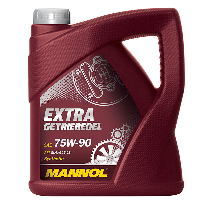 Mannol EXTRA GETRIEBEOEL 75W90 Синтетическое трансмиссионное масло для гипоидных передач 75W-90 4 л.