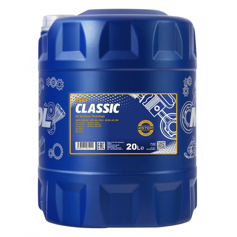 Моторное масло Mannol CLASSIC SAE 10W/40 (20 л)