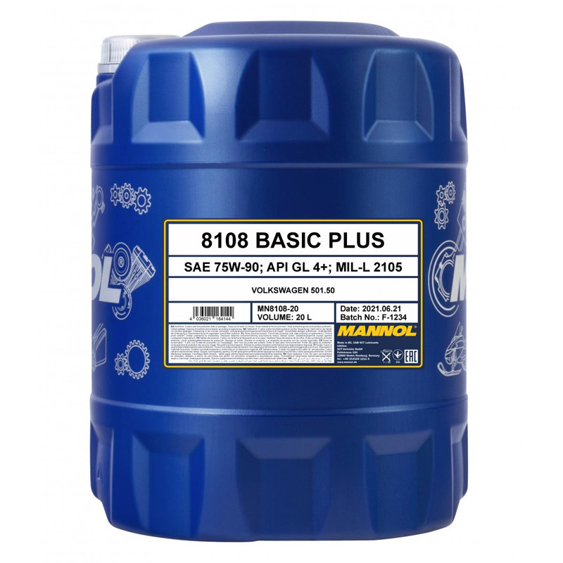 Трансмиссионное масло Mannol Basic Plus 75W90 (20 л)