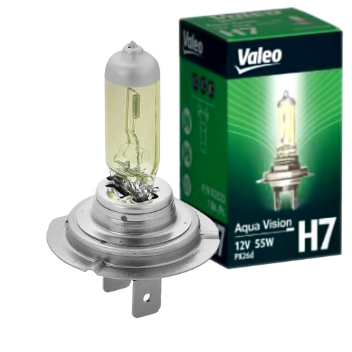 32523 Лампа VALEO H7 Aqua Vision, желтый свет, всепогодная