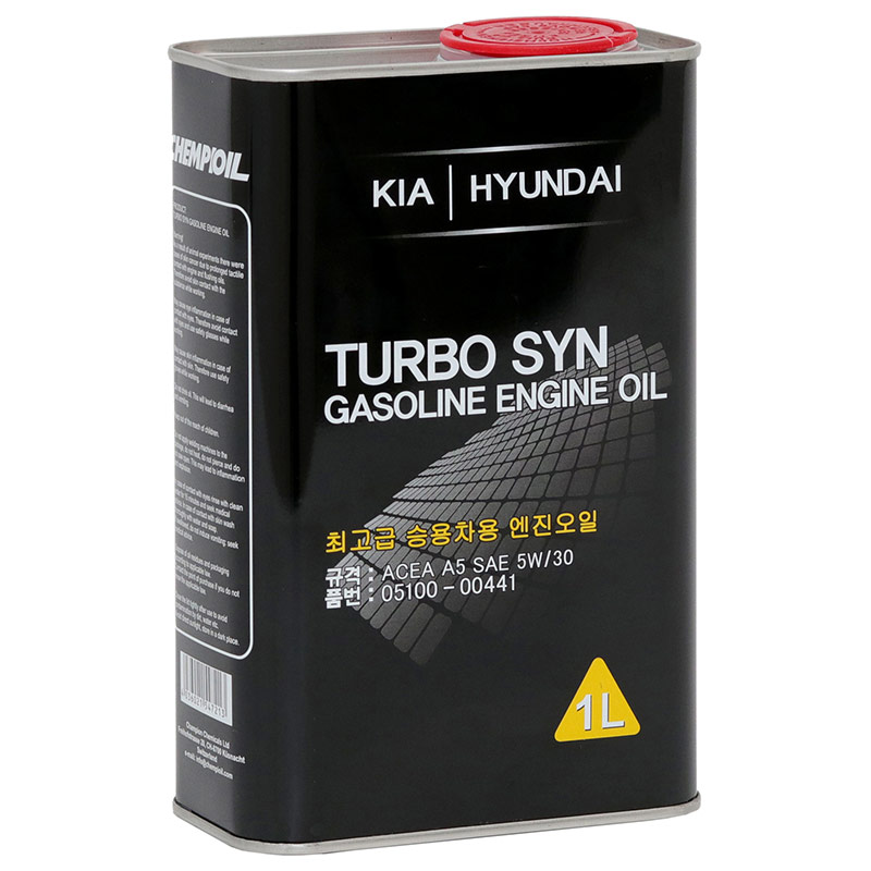 Kia Hyundai TURBO SYN 5W-30 1 л. by CHEMPIOIL моторное масло 5W30 0510000141 metal 1 л.