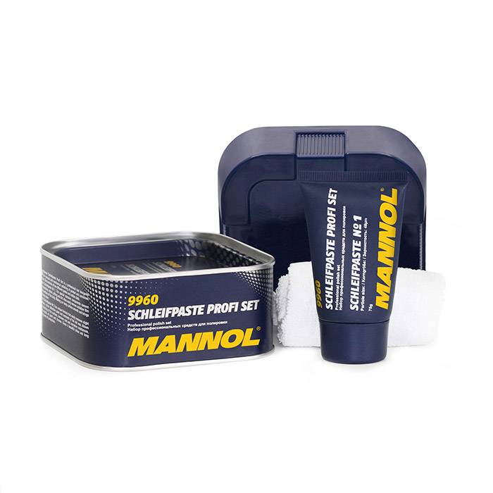 Набор средств для ручной и механической полировки Mannol Schleifpaste Profi Set 9960 (0.4 л)
