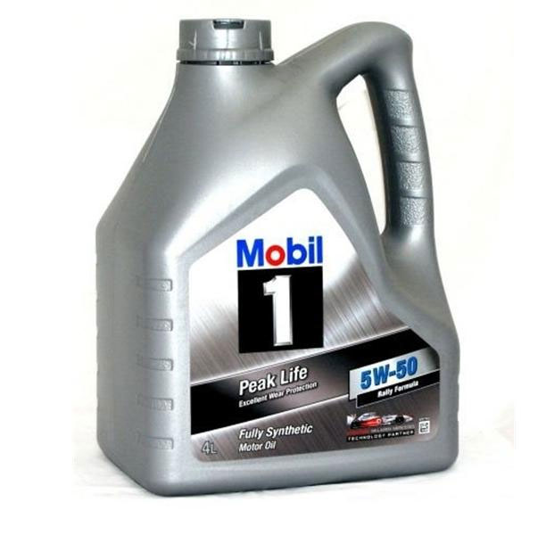 Моторное масло Mobil Peak Life 5W50 (4 л)