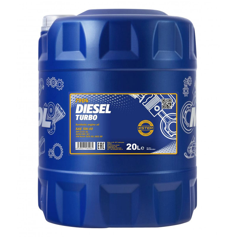 Моторное масло MANNOL Diesel Turbo 5W40 (20 л)