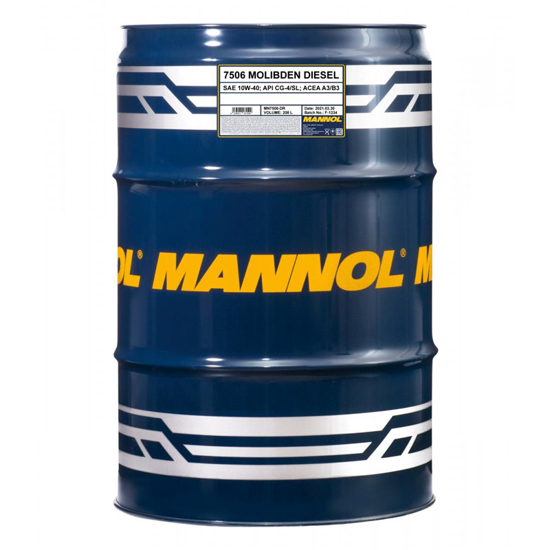 Моторное масло Mannol Molibden Diesel 10w/40 (208 л)