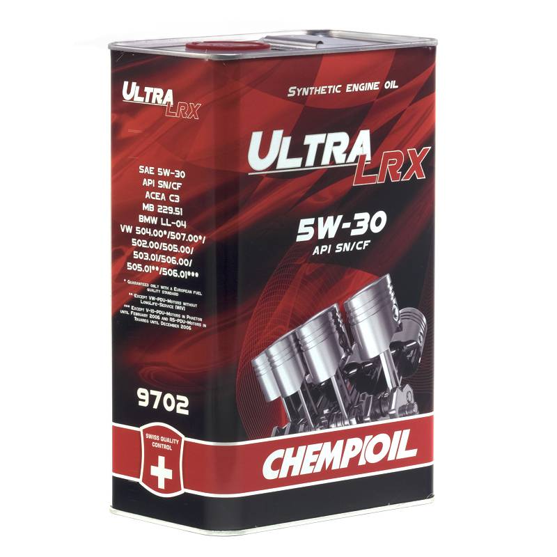 CHEMPIOIL Ultra LRX metal 5W-30 (C3) 4 л. синтетическое моторное масло 5W30 4 л. metal