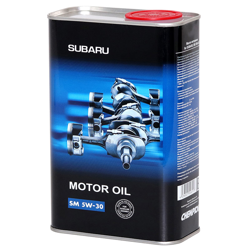 Subaru Motor oil 5W-30 4 л. by CHEMPIOIL моторное масло 5W30 K0215-Y0273 metal 4 л.