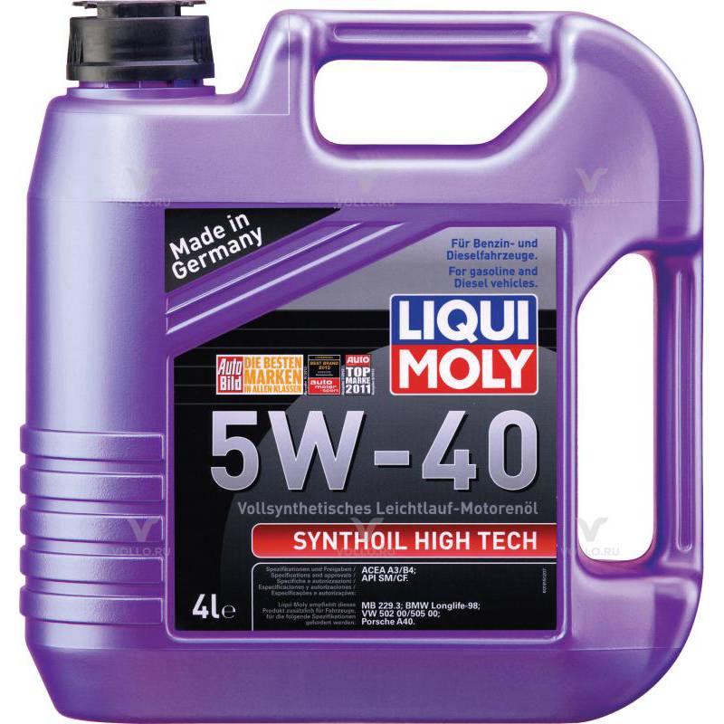 Synthoil High Tech 5W-40 — Синтетическое моторное масло 4 л.