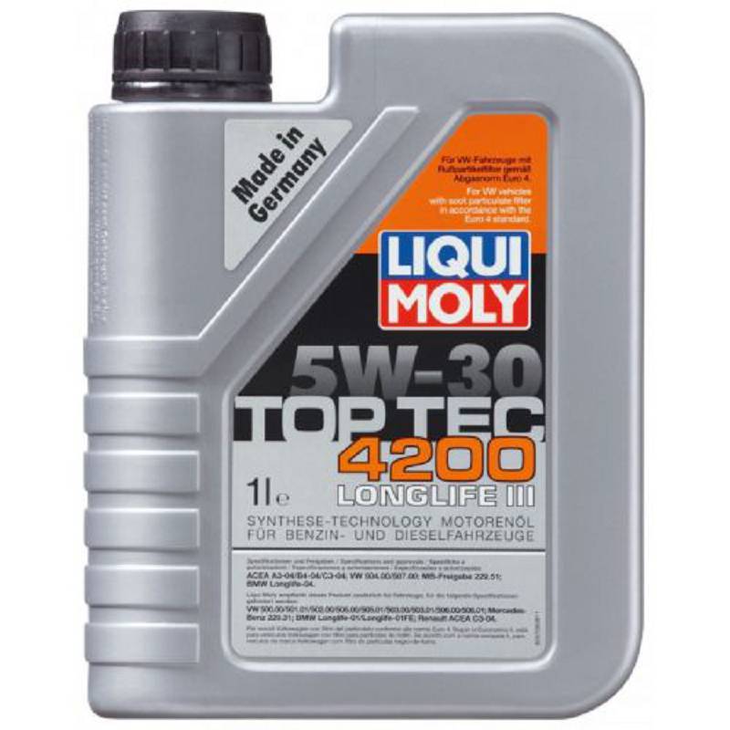 НС-синтетическое моторное масло Liqui Moly Top Tec 4200 5W-30 (1 л)