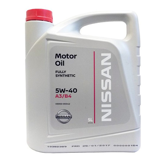Моторное масло Nissan Motor Oil 5W-40 (5 л)