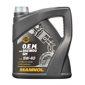 Моторное масло Mannol O.E.M for Daewoo GM 5W40 (4 л)