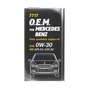 Моторное масло Mannol O.E.M. for Mercedes Benz 0W30 (4 л)
