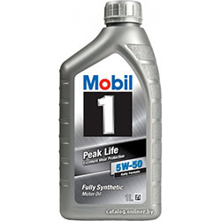 Моторное масло Mobil Peak Life 5W50 (1 л)
