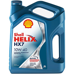 Моторное масло Shell Helix Plus HX7 10W40 (4 л)