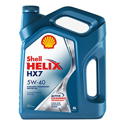 Моторное масло Shell Helix Plus HX7 5W40 (4 л)