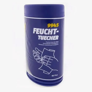 Освежающие салфетки Mannol Fuechttuecher (80шт)