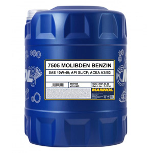 Моторное масло Mannol Molibden Benzin SAE 10W40 (10 л)