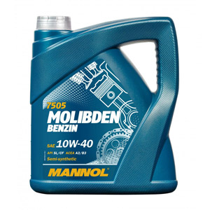 Моторное масло Mannol Molibden Benzin SAE 10W40 (4 л)