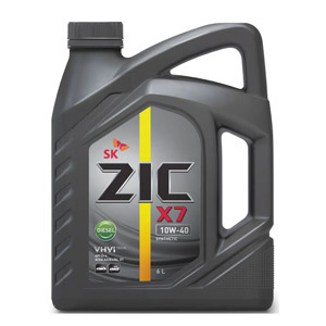 Моторное масло ZIC X-7 DIZEL 10W40 (6 л)