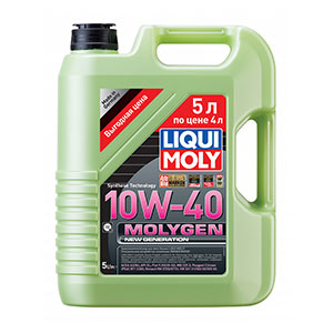 НС-синтетическое моторное масло Liqui Moly Molygen New Generation 10W-40 (5 л)