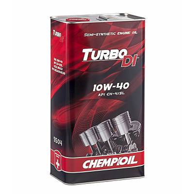 CHEMPIOIL Turbo DI metal 10W-40 (A3 B3) 5 л. полусинтетическое моторное масло 10W40 5 л. metal