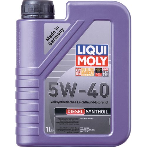 LIQUI MOLY Diesel Synthoil 5w40 1 л. (6шт) масло моторное, синтетика диз. 1926/1340