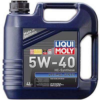 НС-синтетическое моторное масло Liqui Moly Optimal Synth 5W-40 (4 л)