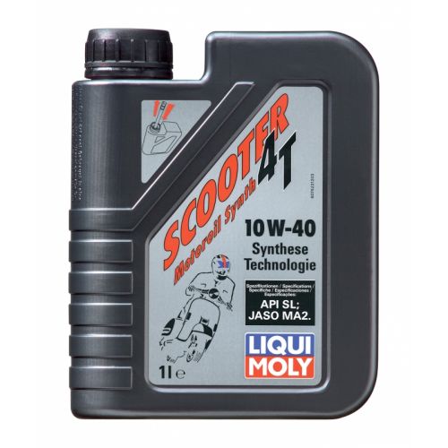 LIQUI MOLY HC-синт.мот.масло д/скутеров Scooter Motoroil Synth 4T 10W40 SL; MA-2 1 л. (6шт) 7522