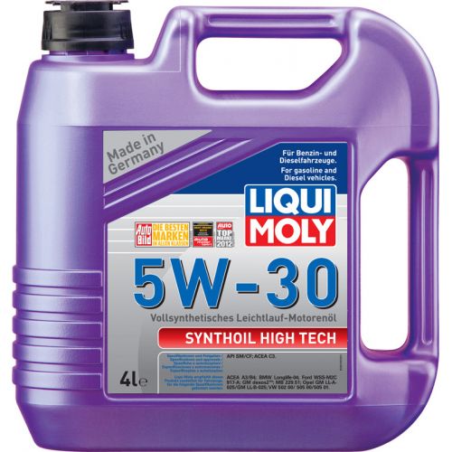 LIQUI MOLY Synthoil High Tech 5w30 SM/CF A3/B4 масло моторное 4 л. (4шт) 9076