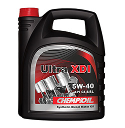 CHEMPIOIL Ultra XDI 5W-40 (A3 B4) 5 л. синтетическое моторное масло 5W40 5 л.