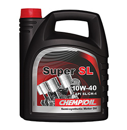 CHEMPIOIL Super SL 10W-40 (A3 B3) 4 л. полусинтетическое моторное масло 10W40 4 л.